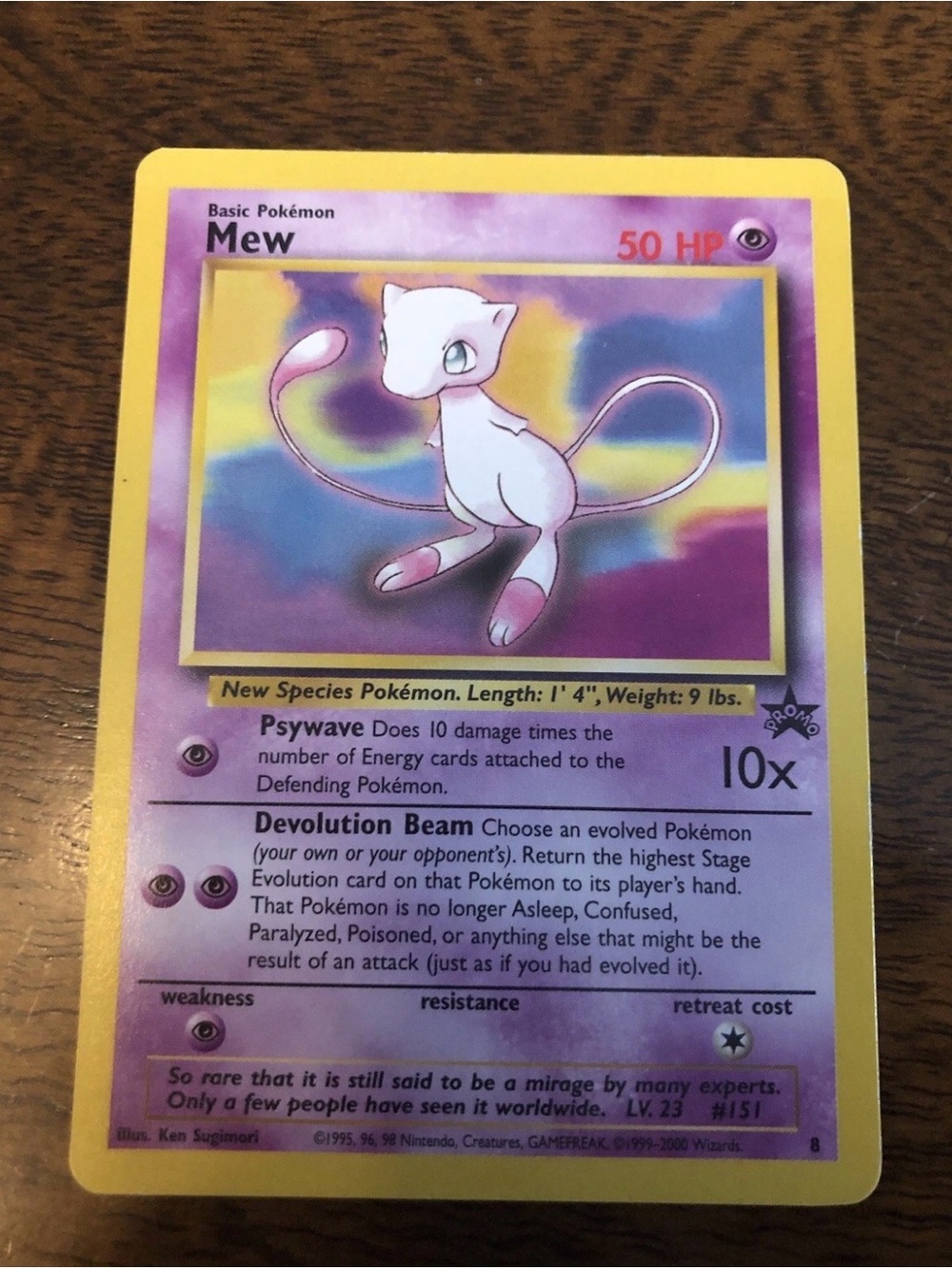 Pokémon TCG Mew (8) WoTC Promo Non-Holo